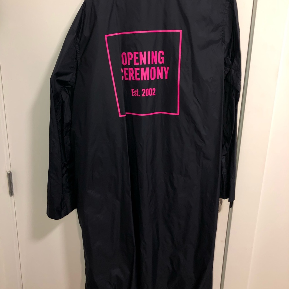 NWT Opening Ceremony Long Nylon Trench Coat - Picture 6 of 8